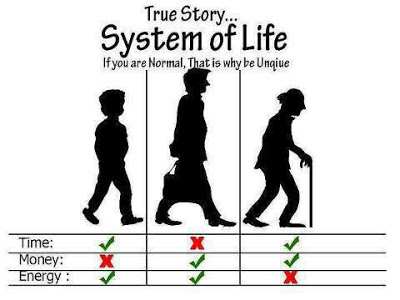 System of Life with Respect to Time, Money & Energy