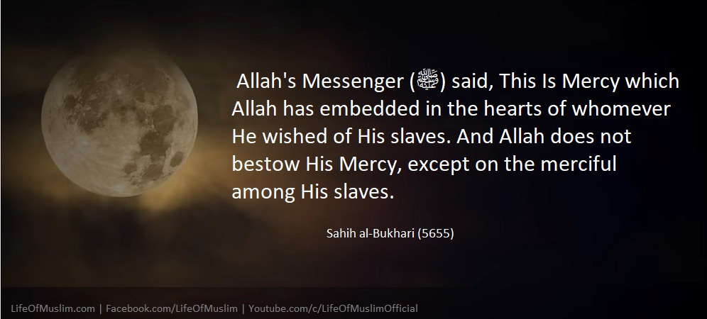Allah Does Not Bestow His Mercy, Except On The Merciful Among His Slaves