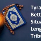 Tyranny A Better Situation Than Lengthy Tribulation
