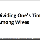 Dividing One’s Time Among Wives