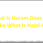 What Is Haram Does Not Make What Is Halal A Haram