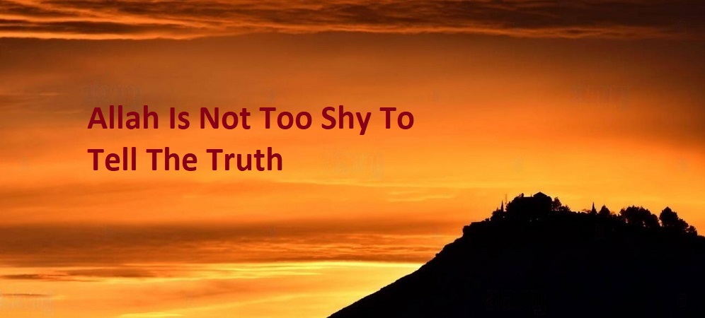 Allah Is Not Too Shy To Tell The Truth