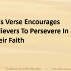 This Verse Encourages Believers To Persevere In Their Faith