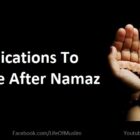 Supplications To Recite After Namaz
